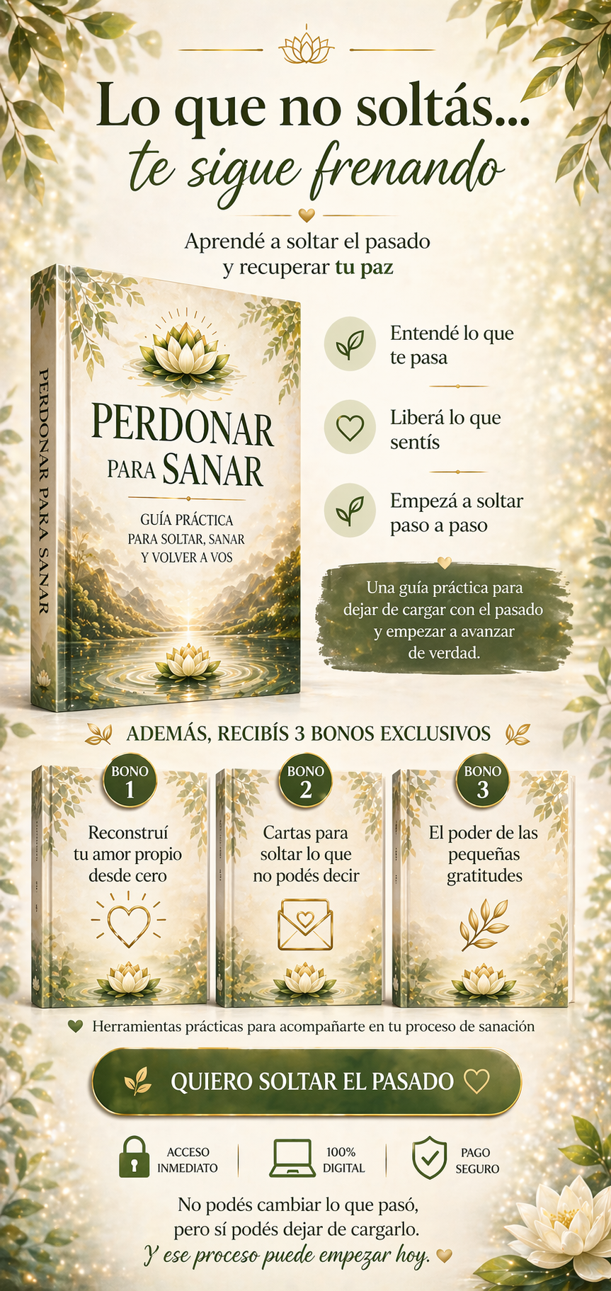 🌿 Perdonar para Sanar: Dejá de revivir el pasado en 7 días y recuperá tu paz